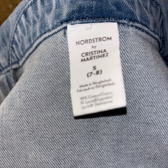 Nordstrom Denim Jacket with Artistic Eye Design - Picture 4 of 6